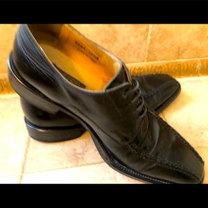 Mercanti Florentini Black Leather Dress Shoes